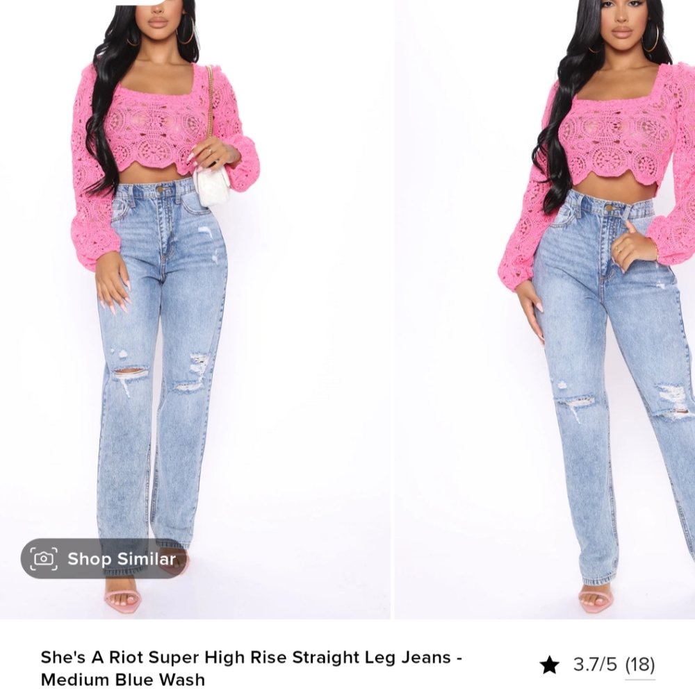 Medium blue jeans